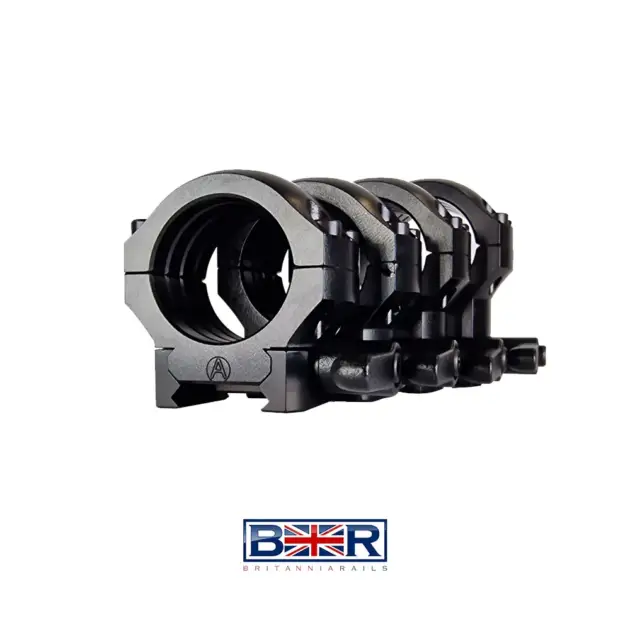 Britannia Rails QD Low Picatinny Scope Rings – 30mm